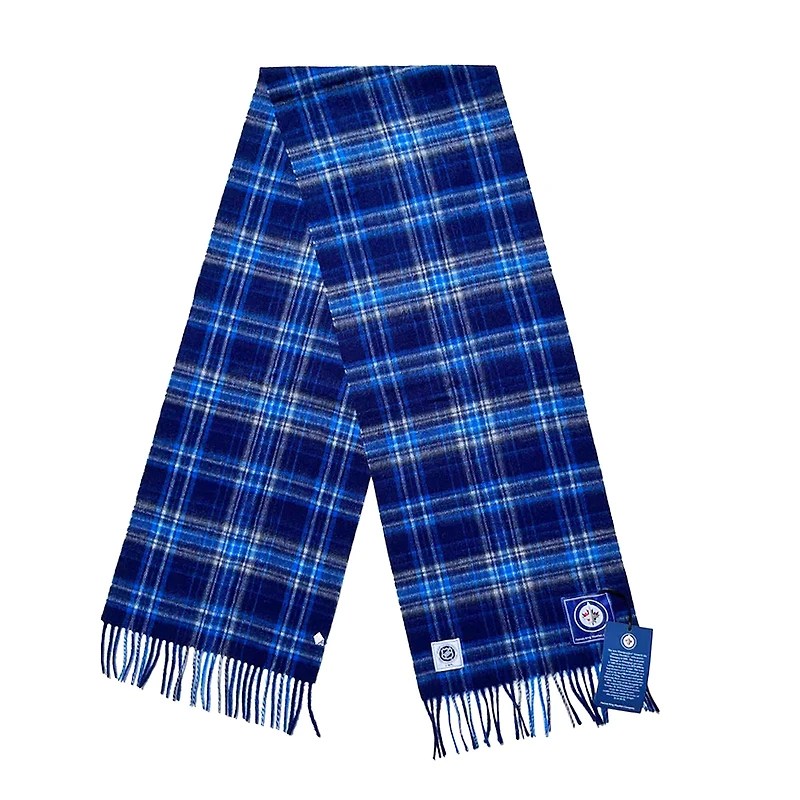 Écharpe en laine à carreaux des Jets de Winnipeg de Patrick King Woollen Company