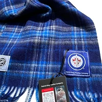 Écharpe en laine à carreaux des Jets de Winnipeg de Patrick King Woollen Company