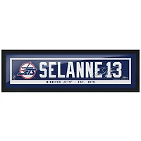 Teemu Selanne Winnipeg Jets 6 '' x 22 '' Réplique encadrée Autographe Nom des anciens - Bar
