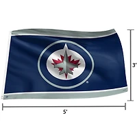 The Sports Vault Winnipeg Jets - Drapeau 3 pi x 5 pi