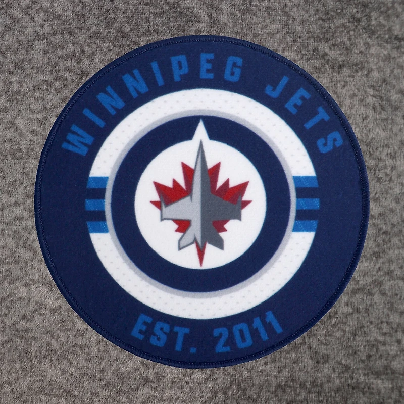 Peignoir unisexe gris des Jets de Winnipeg
