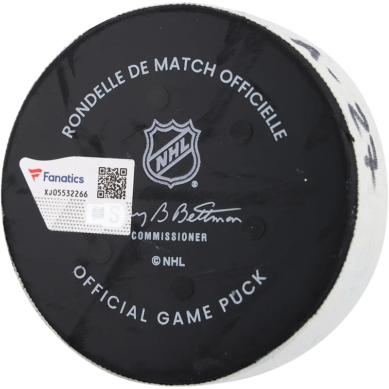 Vladislav Namestnikov Winnipeg Jets Game-Used Goal Puck from November 12, 2024 vs. New York Rangers 