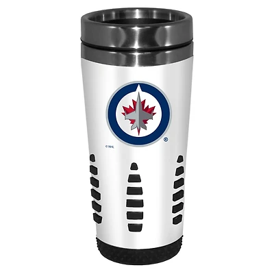 Jets blancs de Winnipeg 16oz. Tasse de voyage Huntsville