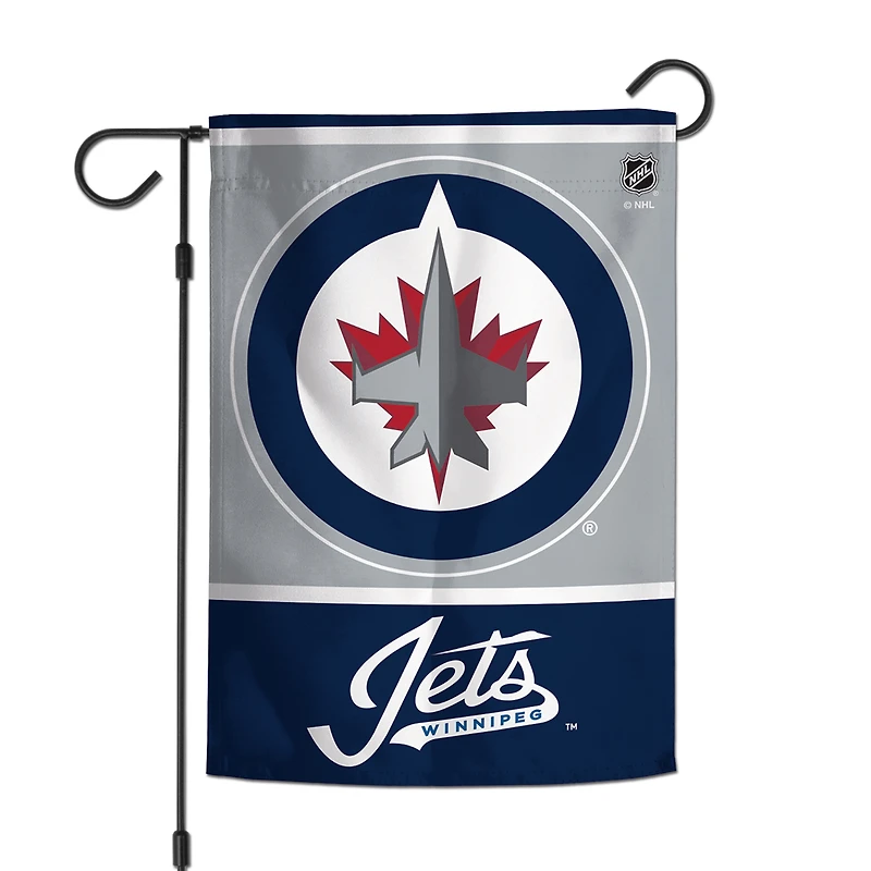 Drapeau de jardin WinCraft Winnipeg Jets à 2 côtés 12 po x 18 po