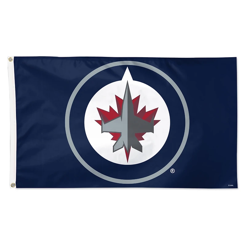 WinCraft Winnipeg Jets 3' x 5' Drapeau simple face avec logo principal