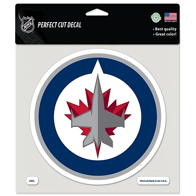 WinCraft  Winnipeg Jets 8" x 8" Color Car Decal