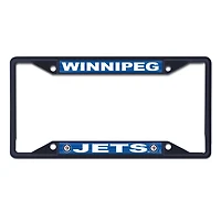 Cadre de plaque d'immatriculation WinCraft Winnipeg Jets couleur chrome