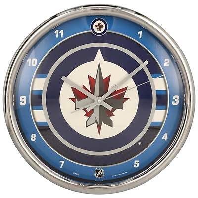 Horloge murale chromée WinCraft Winnipeg Jets