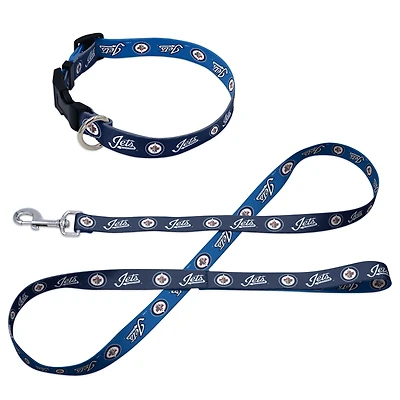 Ensemble laisse et collier pour animaux de compagnie WinCraft Winnipeg Jets