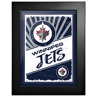 Jets de Winnipeg - Art encadré à imprimé classique de 12 `` x 16 ''