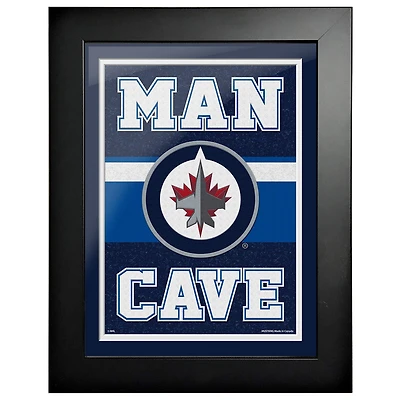 Winnipeg Jets - 12'' x 16'' Man Cave Framed Artwork