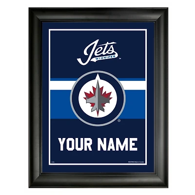 Winnipeg Jets 12'' x 16'' Personalized Team Frame