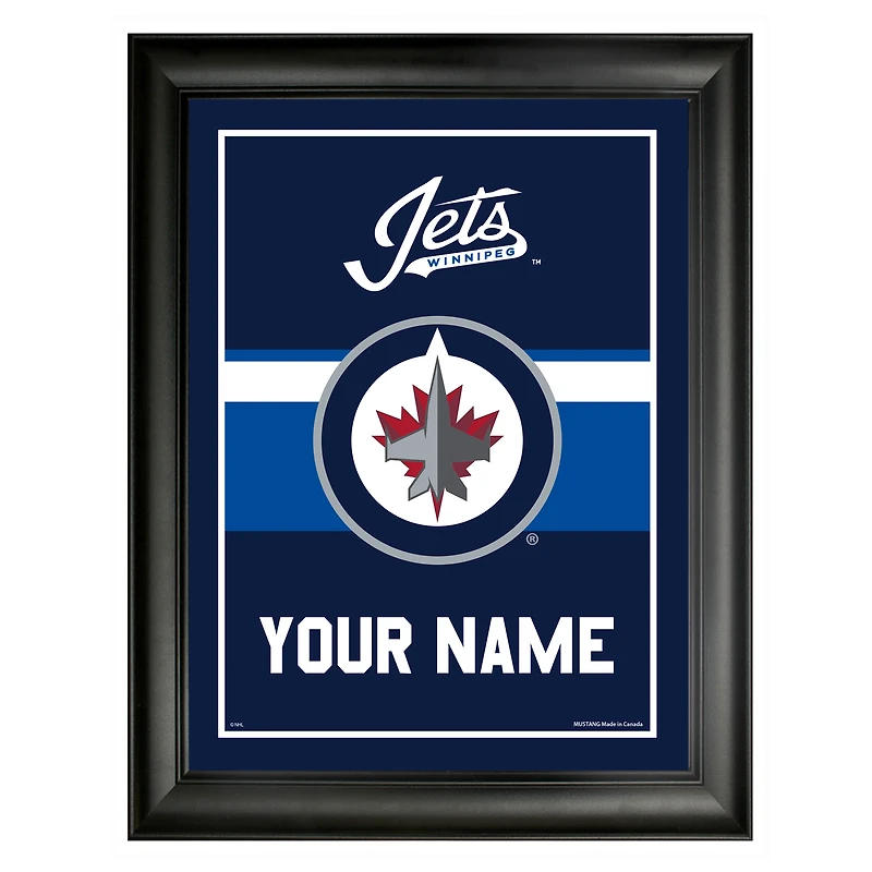 Cadre d'équipe personnalisé 12'' x 16'' des Jets de Winnipeg