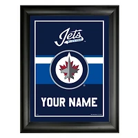 Cadre d'équipe personnalisé 12'' x 16'' des Jets de Winnipeg