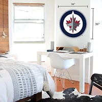 Winnipeg Jets 36'' x 36'' Team Logo Repositionable Wall Decal