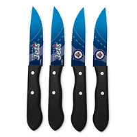 Ensemble de 4 couteaux à steak des Jets de Winnipeg