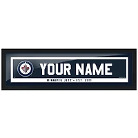 Winnipeg Jets 6'' x 22'' Personalized Name Bar Frame
