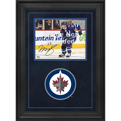 Cadre photo horizontal de luxe 8 po x 10 po des Jets de Winnipeg avec logo de l'équipe