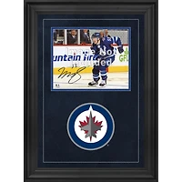 Cadre photo horizontal de luxe 8 po x 10 po des Jets de Winnipeg avec logo de l'équipe