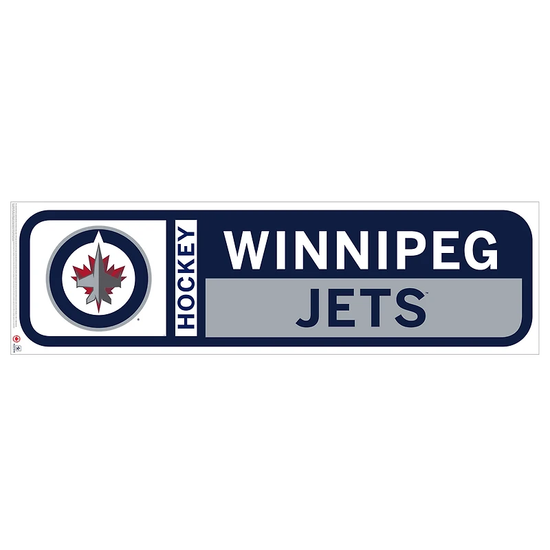Winnipeg Jets 90'' x 23'' Team Logo Repositionable Wall Decal