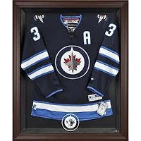 Vitrine de présentation du maillot encadré marron des Jets de Winnipeg