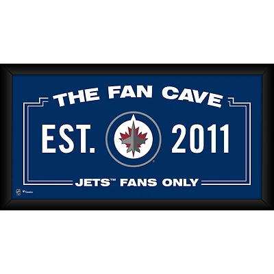 Collage encadré de grotte de fans des Jets de Winnipeg, 10 po x 20 po