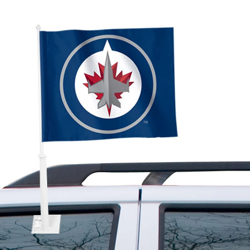 Drapeau de voiture double face Winnipeg Jets WinCraft 11 po x 13 po