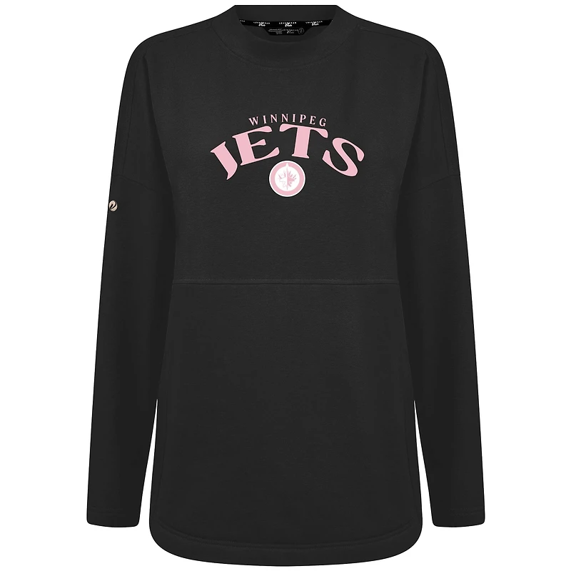 Women's Levelwear Winnipeg Jets Mother's Day Beaudry Arched Pullover Sweatshirt