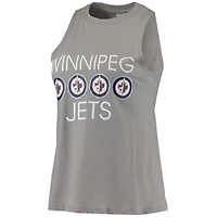 Women's Concepts Sport Gray/Navy Winnipeg Jets Meter Tank Top & Pants Sleep Set