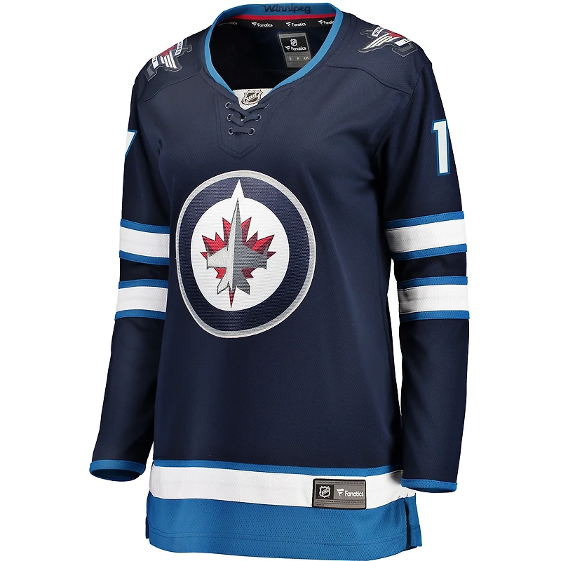 Women's Fanatics Adam Lowry Navy Winnipeg Jets Breakaway Jersey