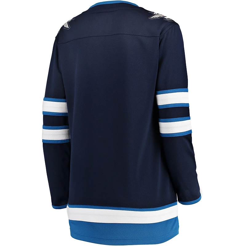Women's Fanatics Blue Winnipeg Jets Home Breakaway - Blank Jersey