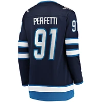 Women's Fanatics Cole Perfetti Navy Winnipeg Jets Home Breakaway Player - Jersey