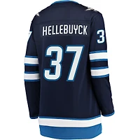 Women's Fanatics Connor Hellebuyck Navy Winnipeg Jets Breakaway Jersey