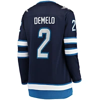 Women's Fanatics Dylan DeMelo Navy Winnipeg Jets Home - Breakaway Player Jersey