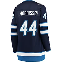 Maillot Breakaway des Jets de Winnipeg Fanatics Josh Morrissey pour femmes, bleu marine