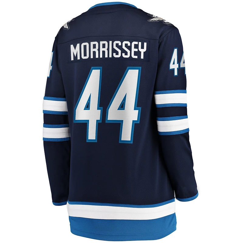 Fanatics pour femmes Josh Morrissey Navy Winnipeg Jets Joueur échappé à domicile - Maillot