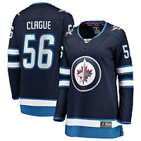 Women's Fanatics Kale Clague Navy Winnipeg Jets Home Breakaway Jersey