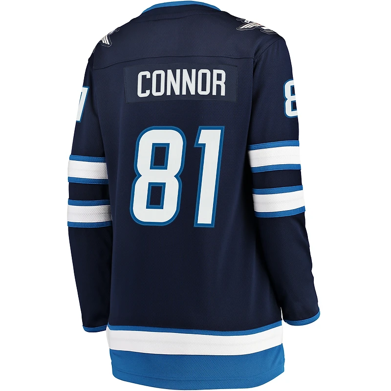 Women's Fanatics Kyle Connor Navy Winnipeg Jets Breakaway Jersey