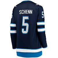 Women's Fanatics Luke Schenn Navy Winnipeg Jets Home Breakaway Player Jersey