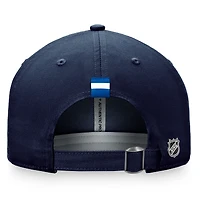 Casquette ajustable authentique Pro Fanatics pour femmes, bleu marine, Jets de Winnipeg