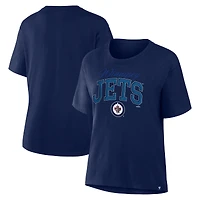 Women's Fanatics Navy Winnipeg Jets Line Change Legacy T-Shirt