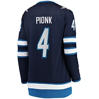 Maillot de joueur échappé à domicile des Jets Winnipeg la marine Fanatics Neal Pionk pour femmes