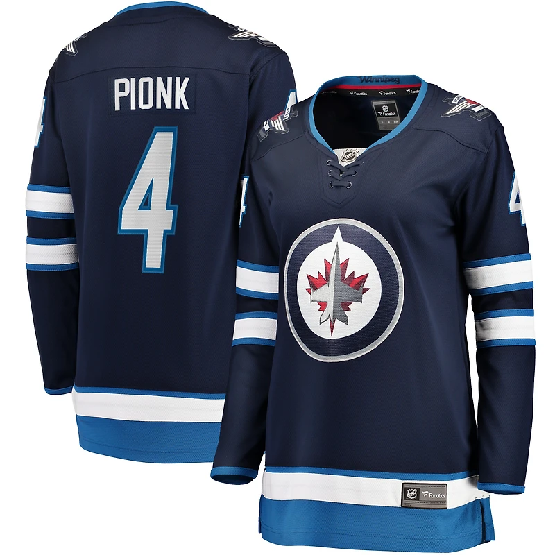 Maillot domicile Breakaway bleu marine Neal Pionk des Jets de Winnipeg pour femmes (Fanatics)