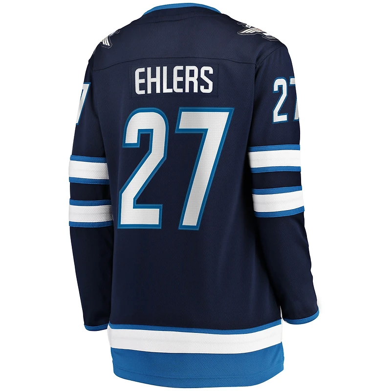 Fanatiques féminines de marque Nikolaj Ehlers Navy Winnipeg Jets Home Breakaway - Maillot joueur