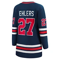 Women's Fanatics Nikolaj Ehlers Navy Winnipeg Jets  Premier Breakaway Player Jersey
