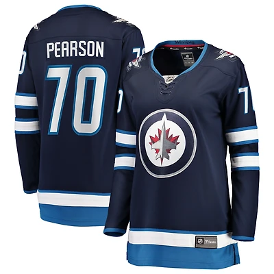 Women's Fanatics Tanner Pearson Navy Winnipeg Jets Home Breakaway Jersey