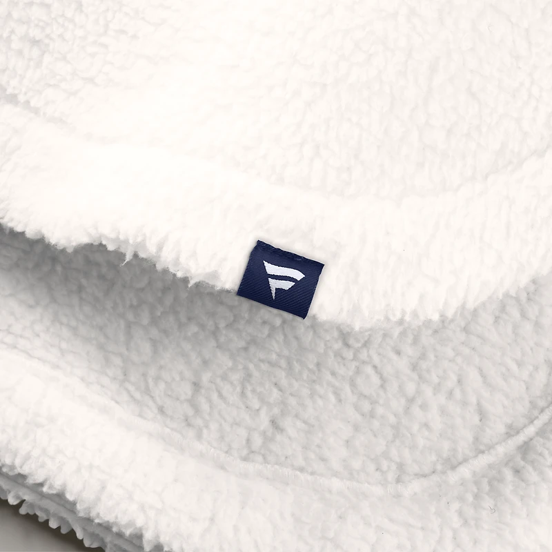 Pull à demi-boutons-pression en sherpa Rush des Jets de Winnipeg, blanc, pour femme (Fanatics).