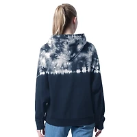 Sweat à capuche tie-dye bleu marine G-III 4Her par Carl Banks pour femme, motif One's Match Raglan des Jets de Winnipeg