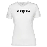T-shirt capsule Maddox City pour femme des Jets de Winnipeg blanc Levelwear