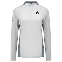 Haut à glissière quart de tour Moxie Insignia Core pour femme des Jets Winnipeg, blanc, Levelwear